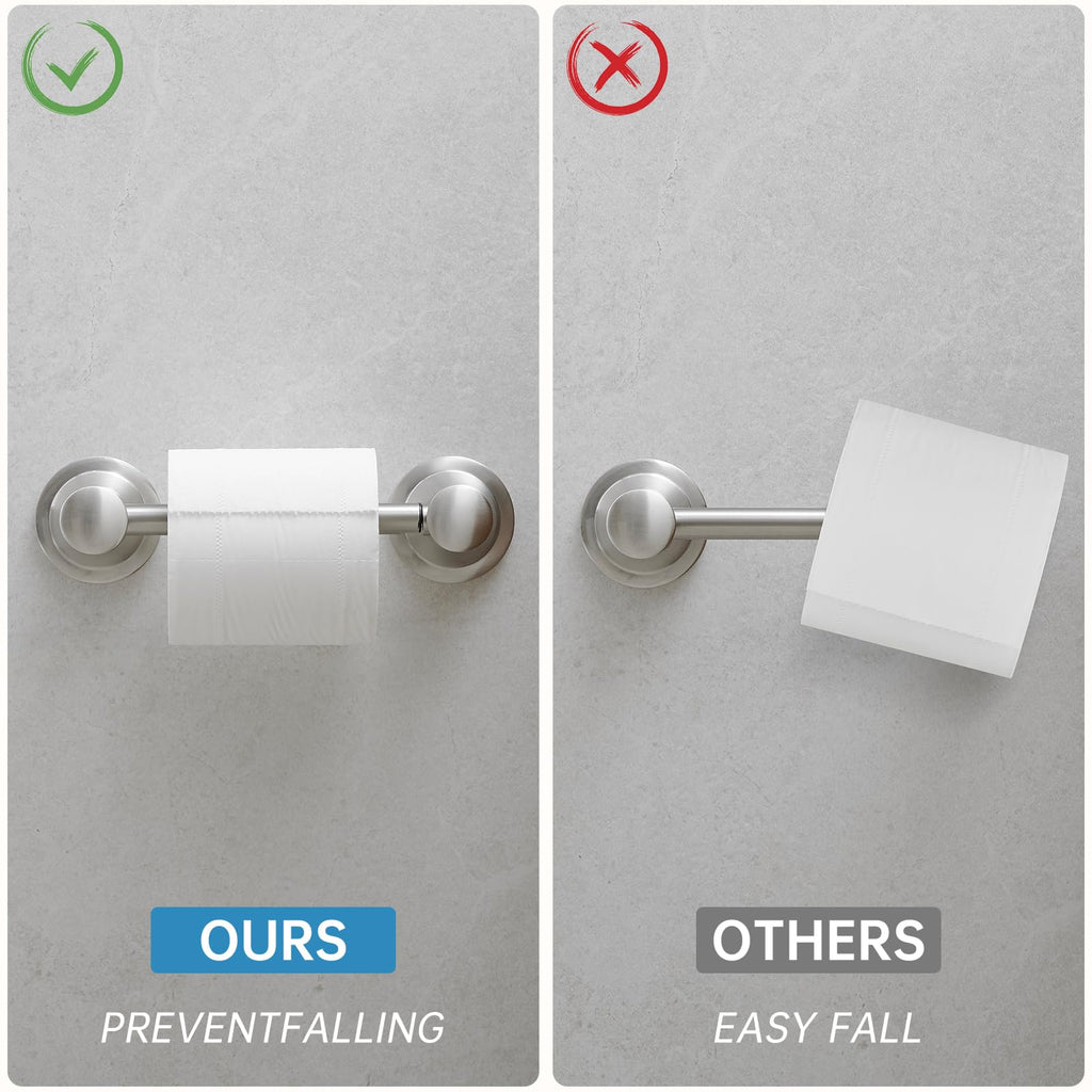 Pivoting Toilet Paper Holder, Wall Mounted, Brushed Nickel