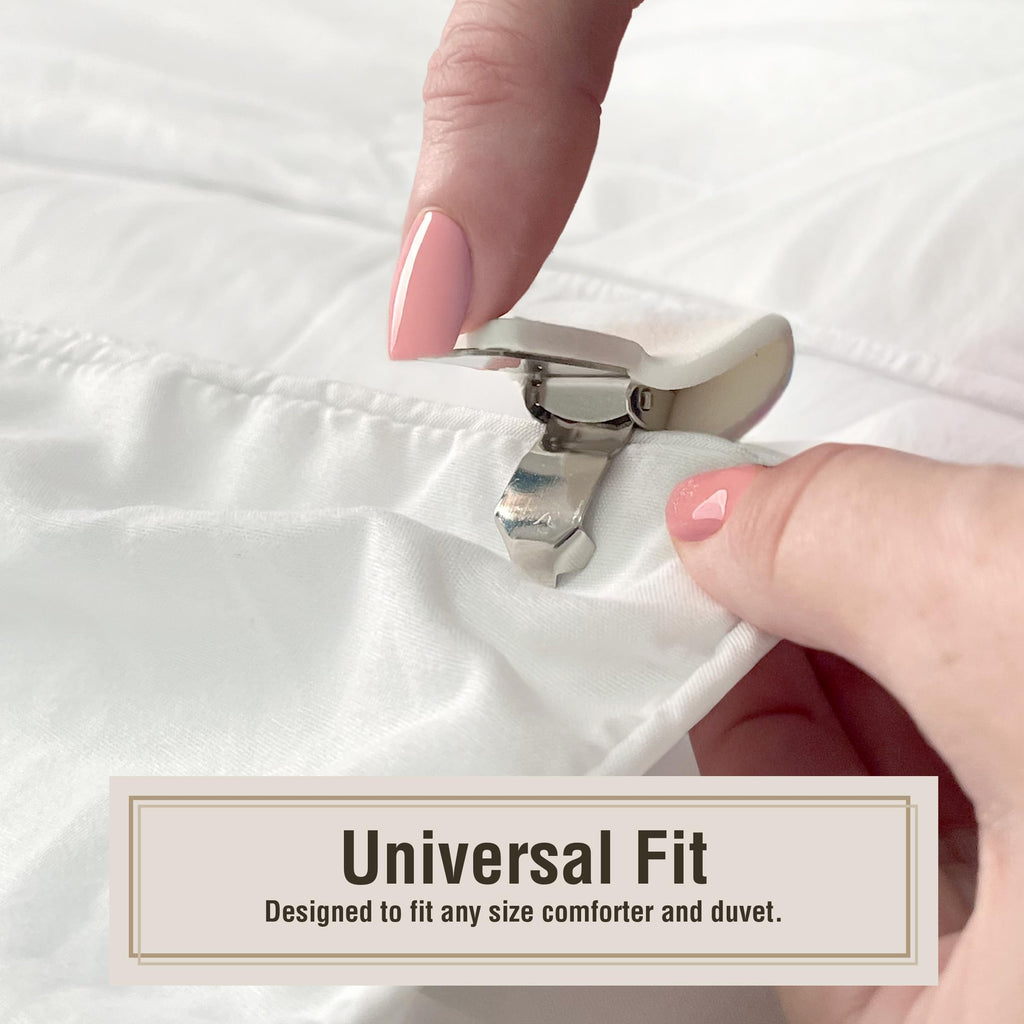 For Duvet Covers, Helps Prevent Blanket from Bunching or Shifting, 4-Pack