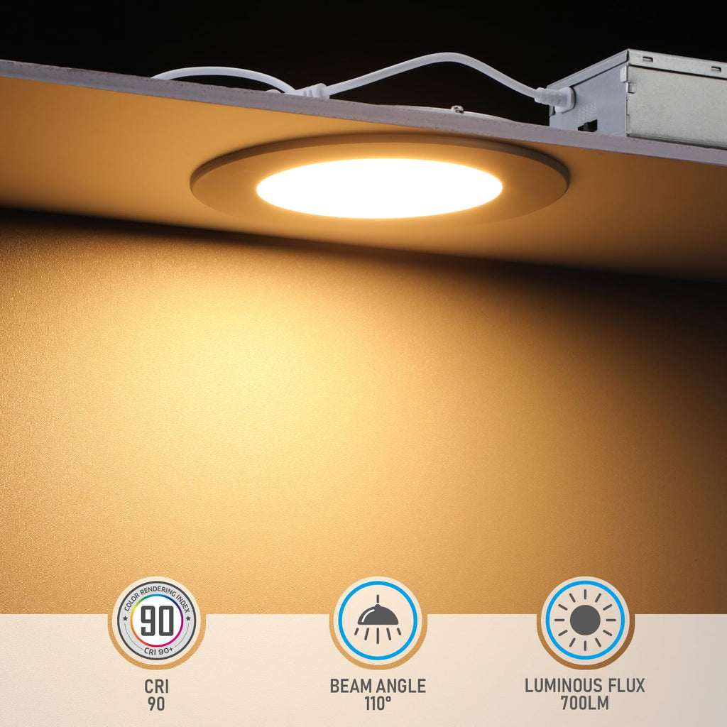5CCT 4 Inch LED Recessed Ceiling Light, CRI 90