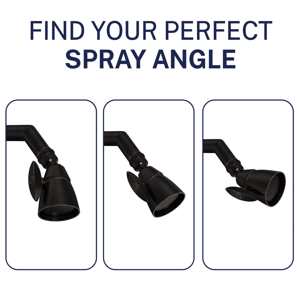 Metal High Pressure Shower Heads 2 Inch Flow Boosting Showerhead