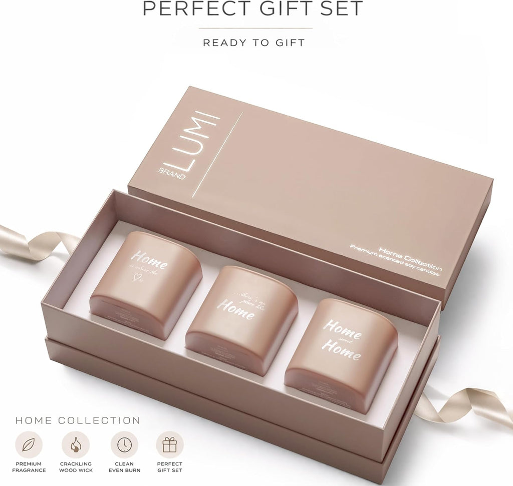 One Life Collection & Home Collection Premium Scented Soy Candles Gift Sets Bundle