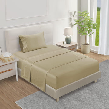 800TC Egyptian Cotton Sheets Set, 3PC Bed Sheets - Linen