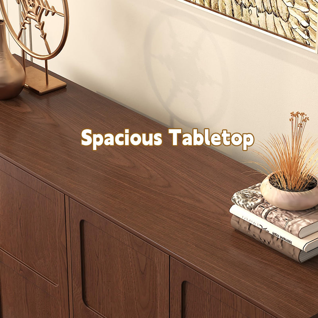 58'' Mid-Century Modern Sideboard Buffet Cabinet with Storage