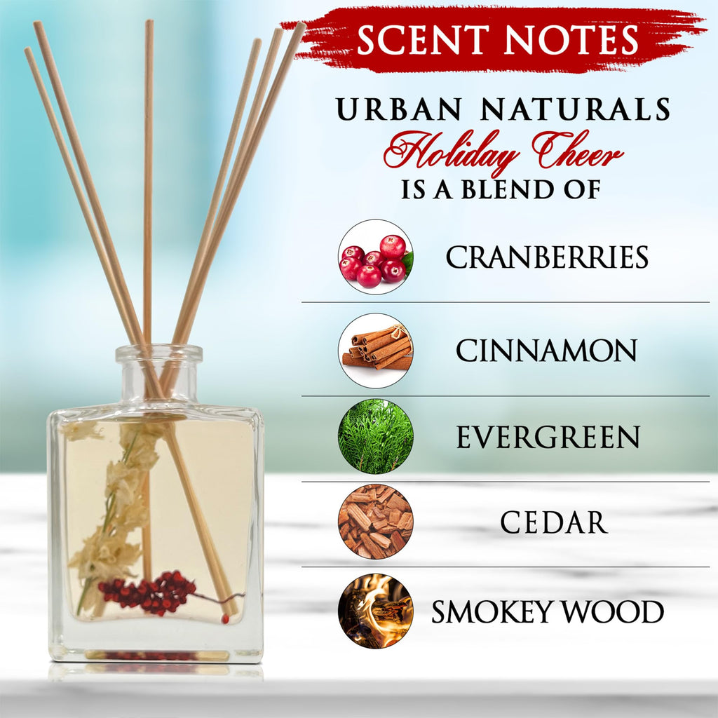 Reed Diffuser Set, Holiday Cheer - Bathroom Shelf Décor