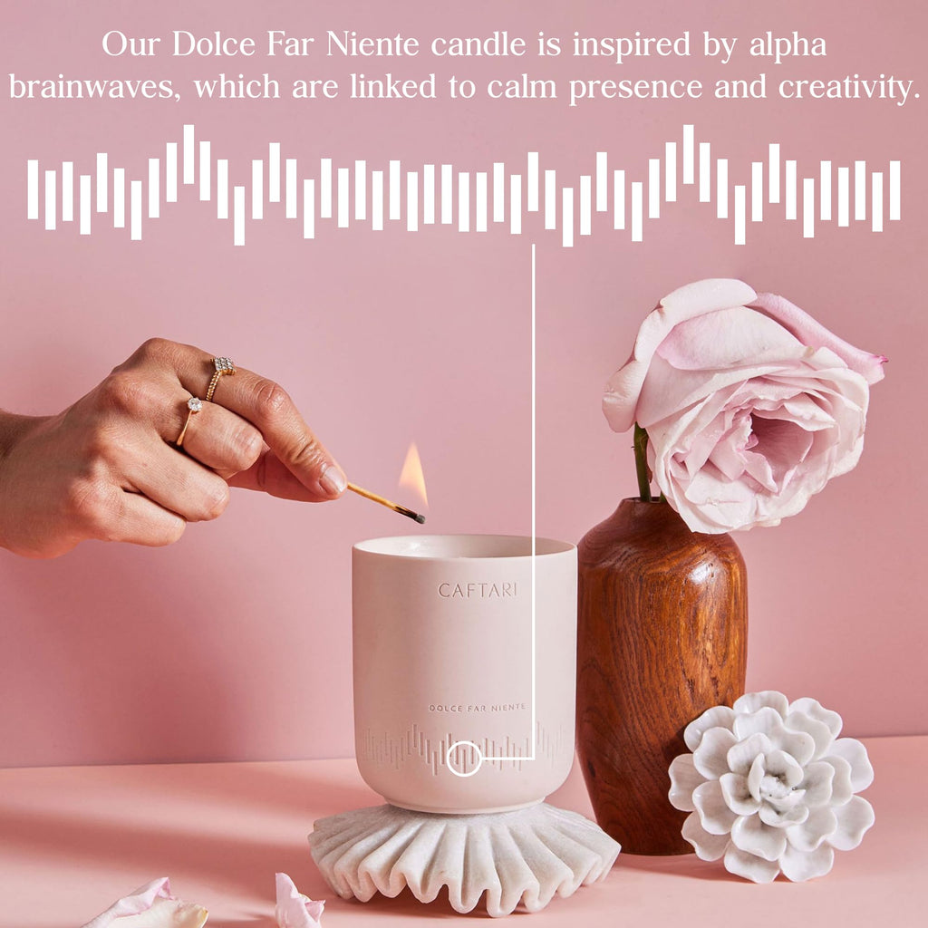 Luxury Aromatherapy Candle | Rose & Sandalwood Scented | 60 Hour Burn | Clean Coconut Soy Wax | Vegan, Gift-Ready
