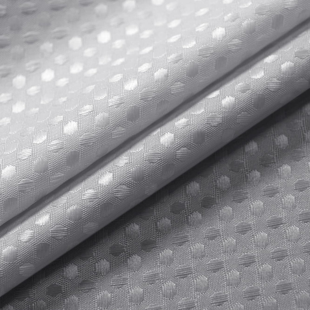 Shower Stall Curtain 36x72 Narrow Size for Small Bathroom, RV Shower Curtain for Camper, Grey and White Fabric Half