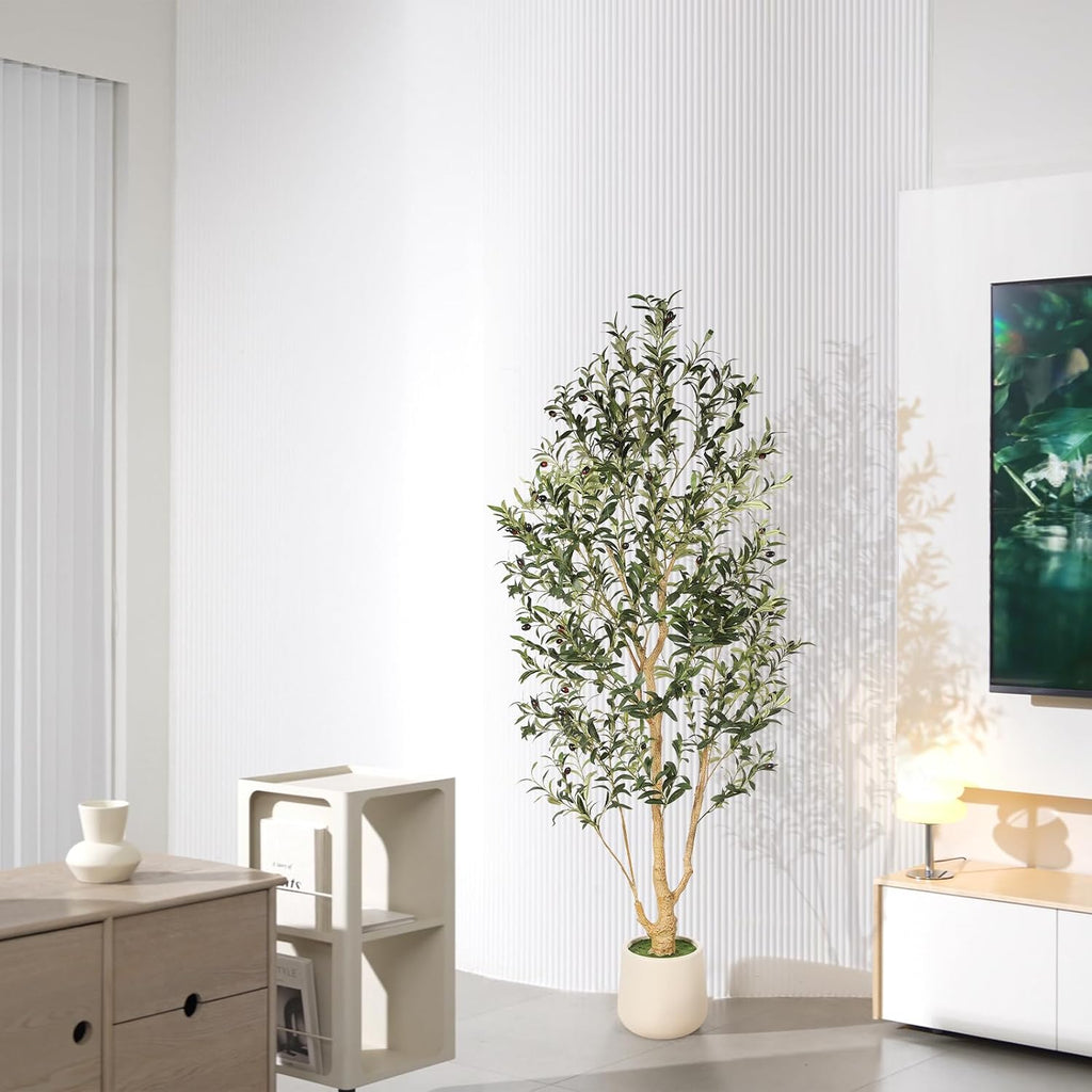 Olive Tree Artificial Indoor 6ft with Planter Decor