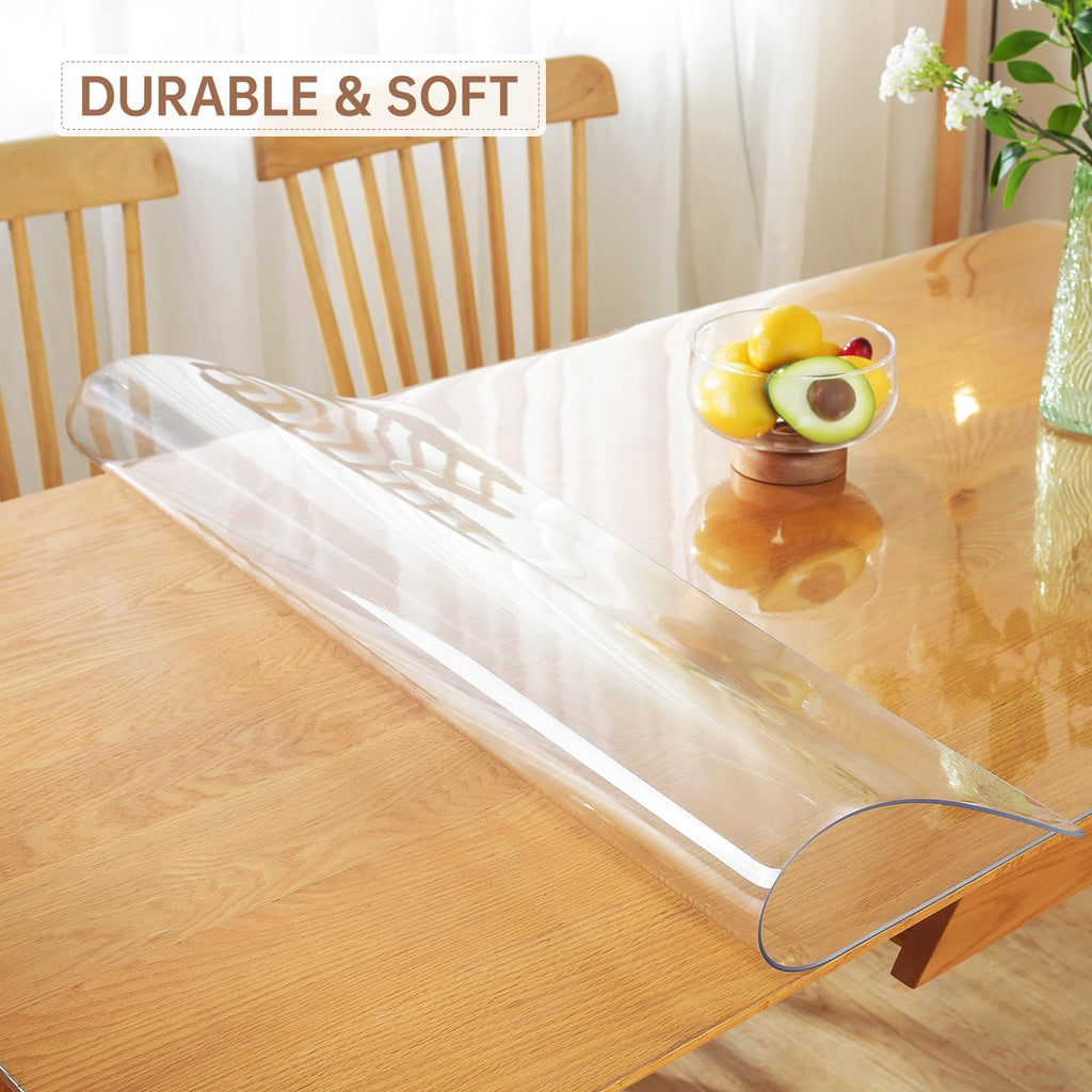 Clear Table Cover Protector 24 x 48 Inch, 2mm Thick Table Cover