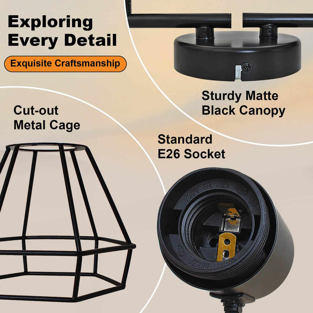 Track Lighting Fixtures Ceiling, E26 Black Spotlight