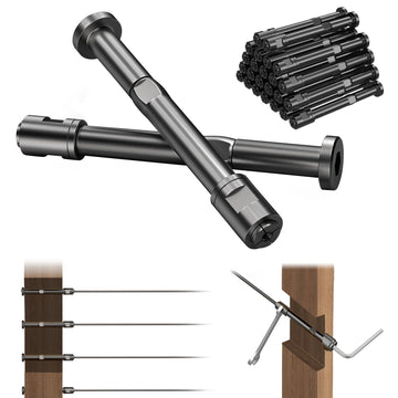 24 Pack 1/8" Black Swageless Cable Railing Kits