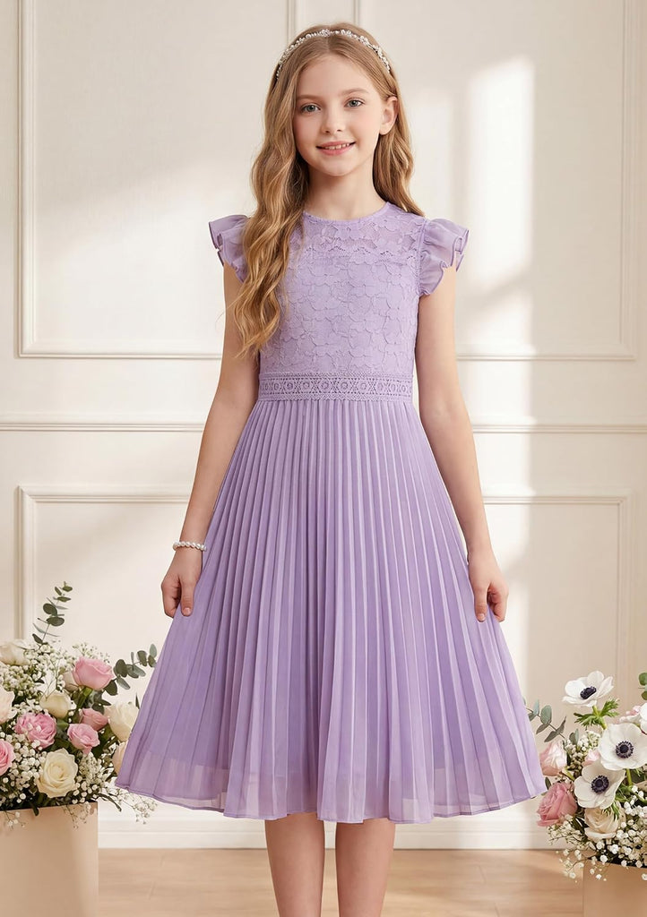Flower Girl Dress Lace Bridesmaid Wedding Guest Formal Dresses