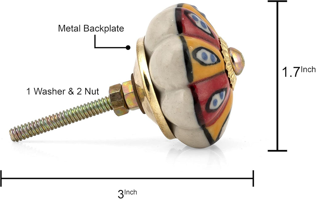 Ceramic Cabinet & Drawer Knobs - Decorative Kitchen Cabinet Hardware, Cupboard & Dresser Knobs - Handcrafted Furniture