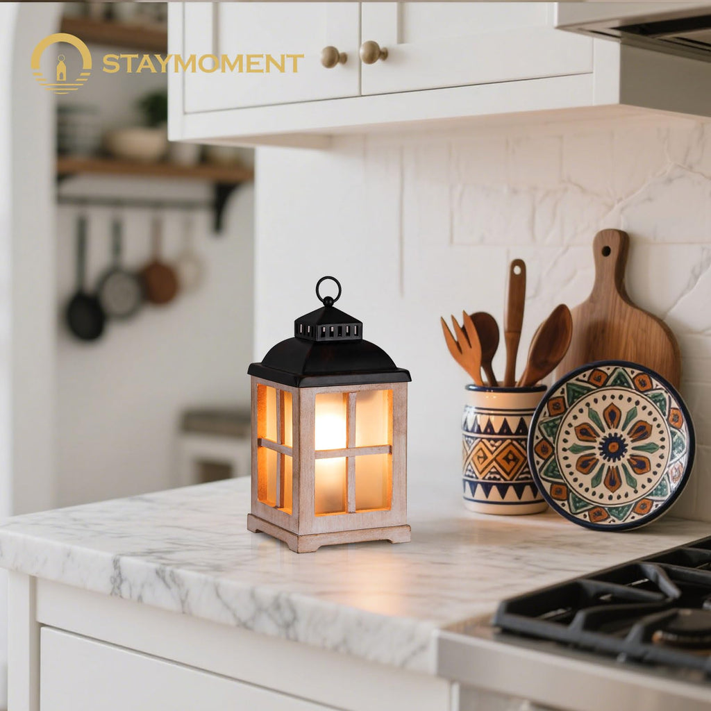 Wax Melt Warmer with Timer, Farmhouse Lantern Candle Warmer