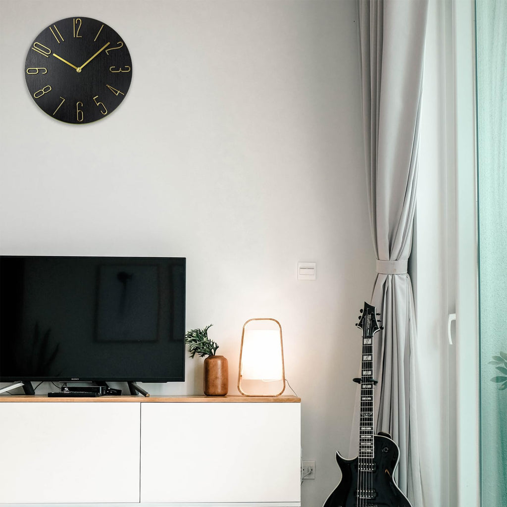 Wall Clock, Silent Clock, Wall Clocks Battery Operated, 12 inch Modern Wall Clock, Suitable s, Living Rooms