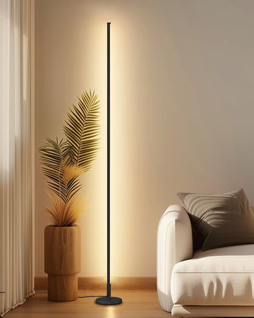 Minimalist Corner Floor Lamp - Dimmable LED Light
