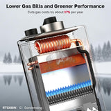RTC68iN Condensing Tankless Water Heater, 0.91 UEF High Efficiency On-Demand Hot Water for Whole House Use