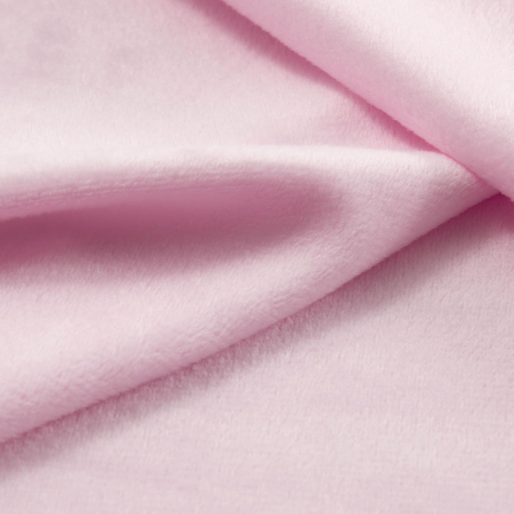 Pink Minky Fabric by the Yard, 65" Wide, 1 Yard