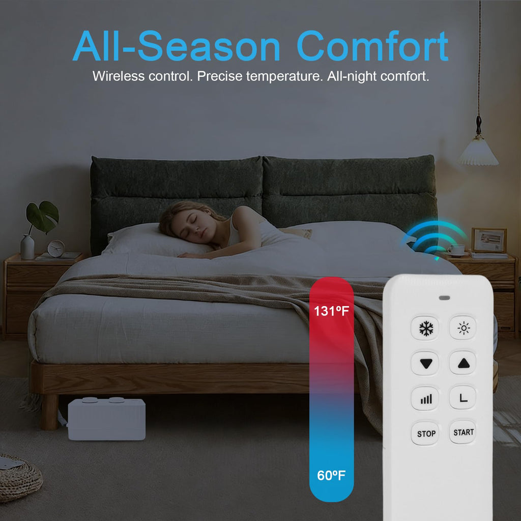 Professional Version Water-Cooled Bed Cooling System, Designed for Those who are Prone to hot Sleep, Helps You Deeply