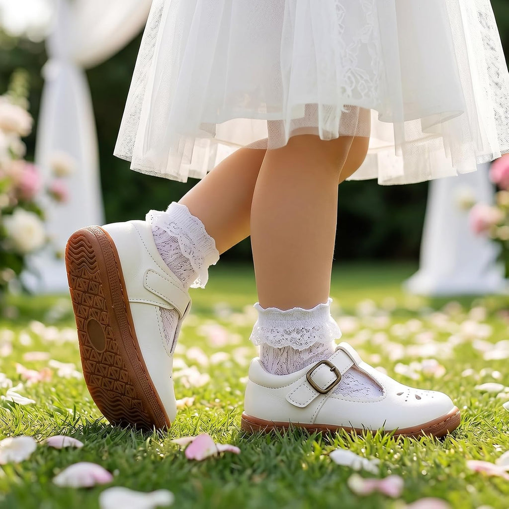 Toddler Wide Toe Box Mary Jane Dress Shoes Ballet Flats