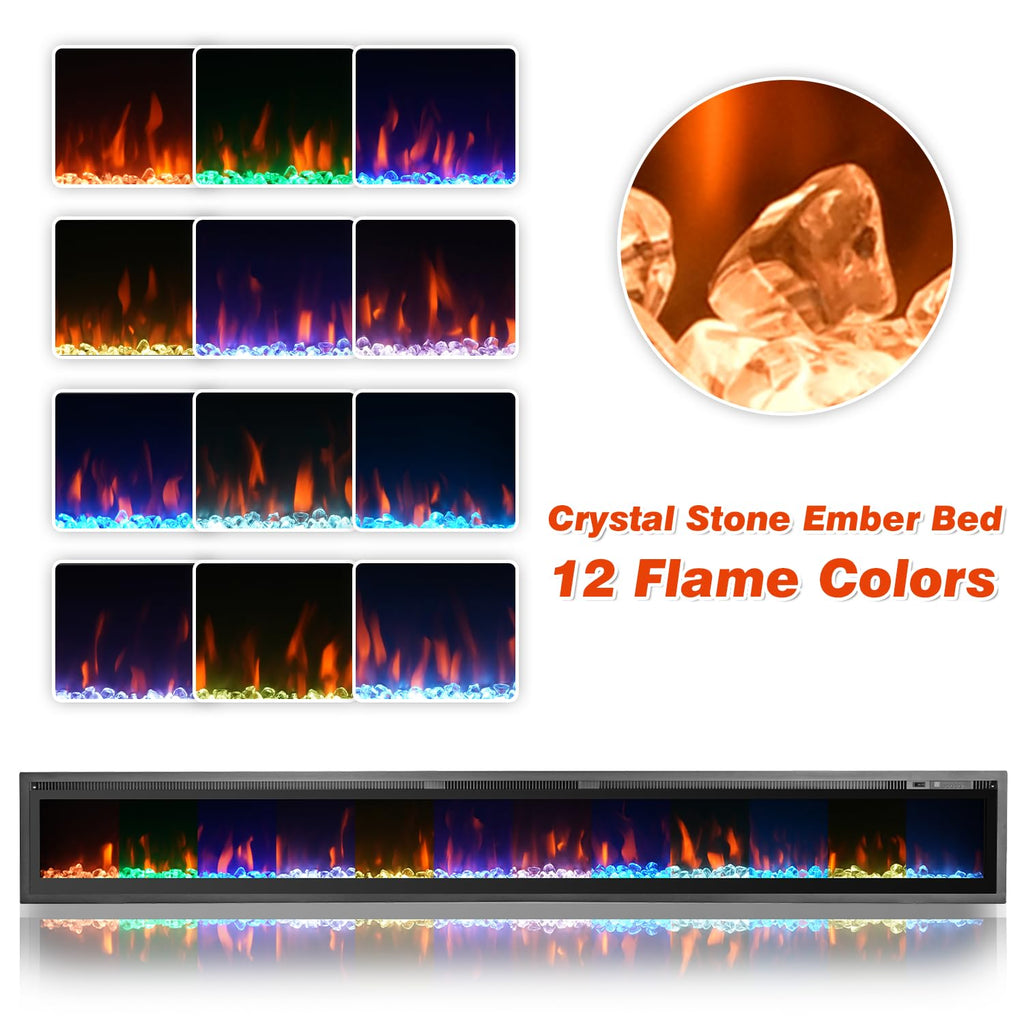 100 inch Electric Fireplace Inserts | Casa Home Living