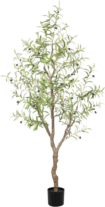 Olive Trees Artificial Indoor with Olive Branches, Lifelike Fruits