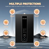 Propane Tankless Water Heater, 4.74 GPM 18L Indoor, Constant propane water heater