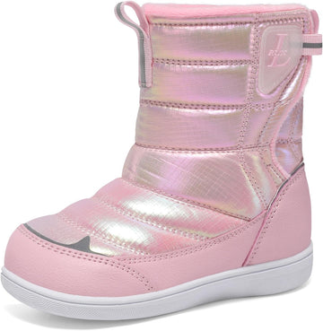 Toddler Snow Boots Kids Winter Shoes Warm Fleece Booties Boys Girls