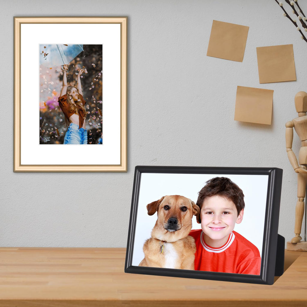 4x6 Brass Aluminum Frames 3Pack Fits 3x5 Mat Tabletop&Wall