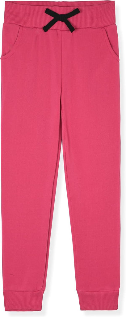 Girls Pack Jogger Set - Glitter & Foil Graphic Fleece Sweatpants for Toddlers, Little & Big Girls