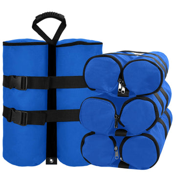 Canopy Weight Bags Set of 4, (240 LBS, Blue)-Without Filler
