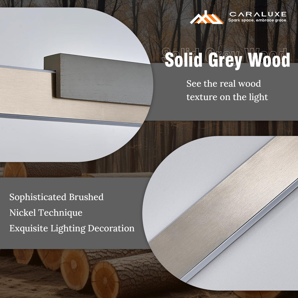 LED Linear Pendant Light 52in Brushed Nickel Chandelier Dimmable