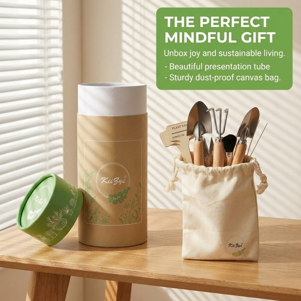 Indoor Garden Tools for Gardening - 12-Piece Small Garden Tools Set - Indoor Gardening Gifts for Women - Mini Hand