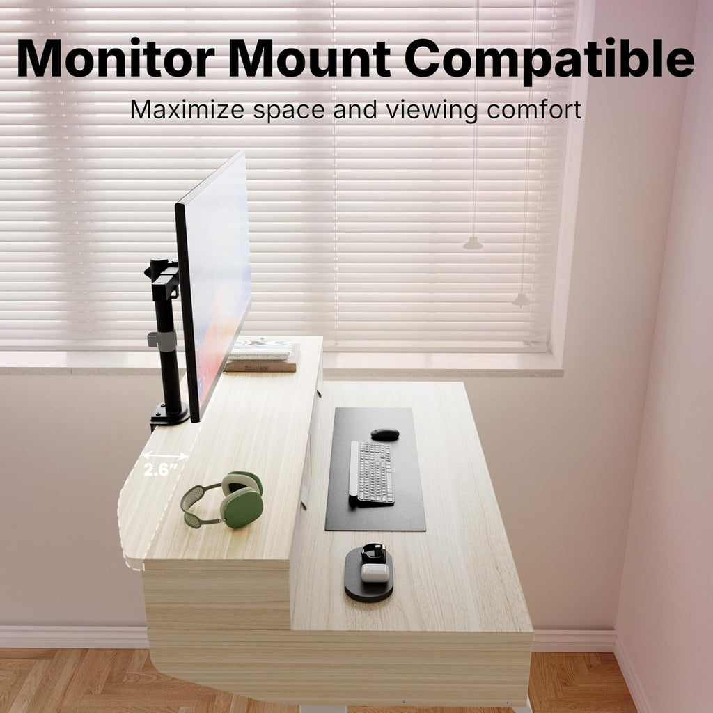 32 x 20 inch Electric Standing Desk with 4 Drawers