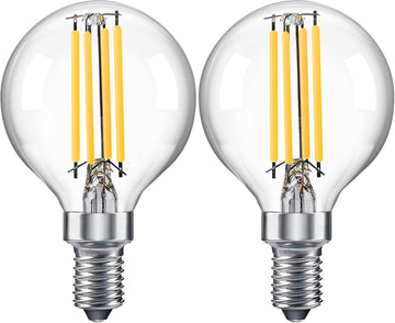 Dimmable Globe G16.5 E12 LED Bulb 60W,Type G Bulb 6W,2700K 600LM