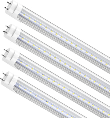 4FT T8 LED Tube Light, Hybrid Type A+B, Plug & Play or Ballast Bypass, Single-End or Dual-End Powered, 20W 2000