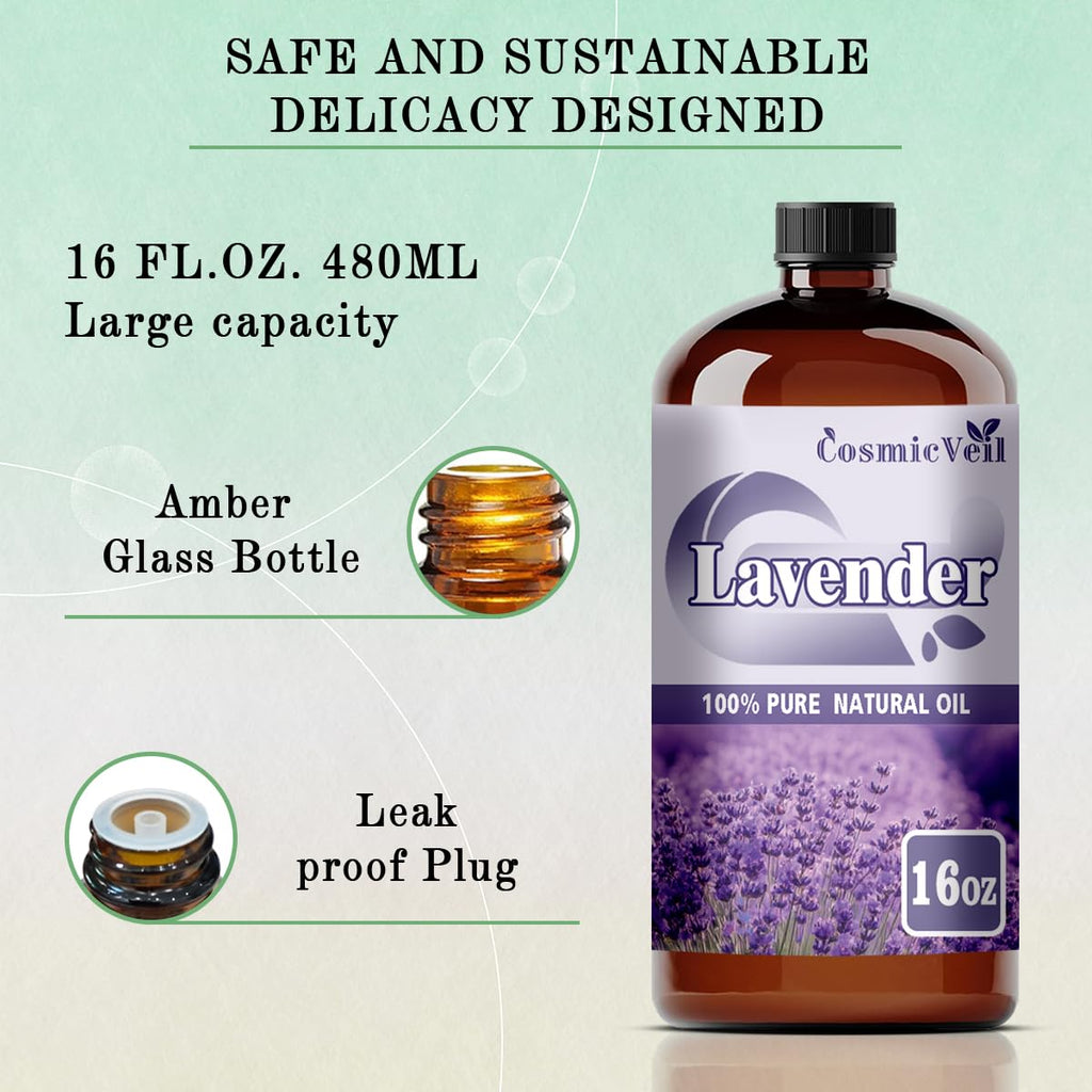 Lavender Essential Oil Lavender Oil for Diffuser 16oz DIY Candle Sleeping