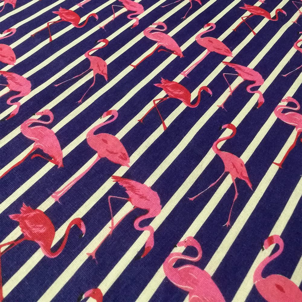 Cotton Linen Fabric by The Yard 60" Wide Decorative Printed Fabric for DIY Projects and Tablecloth Making Color