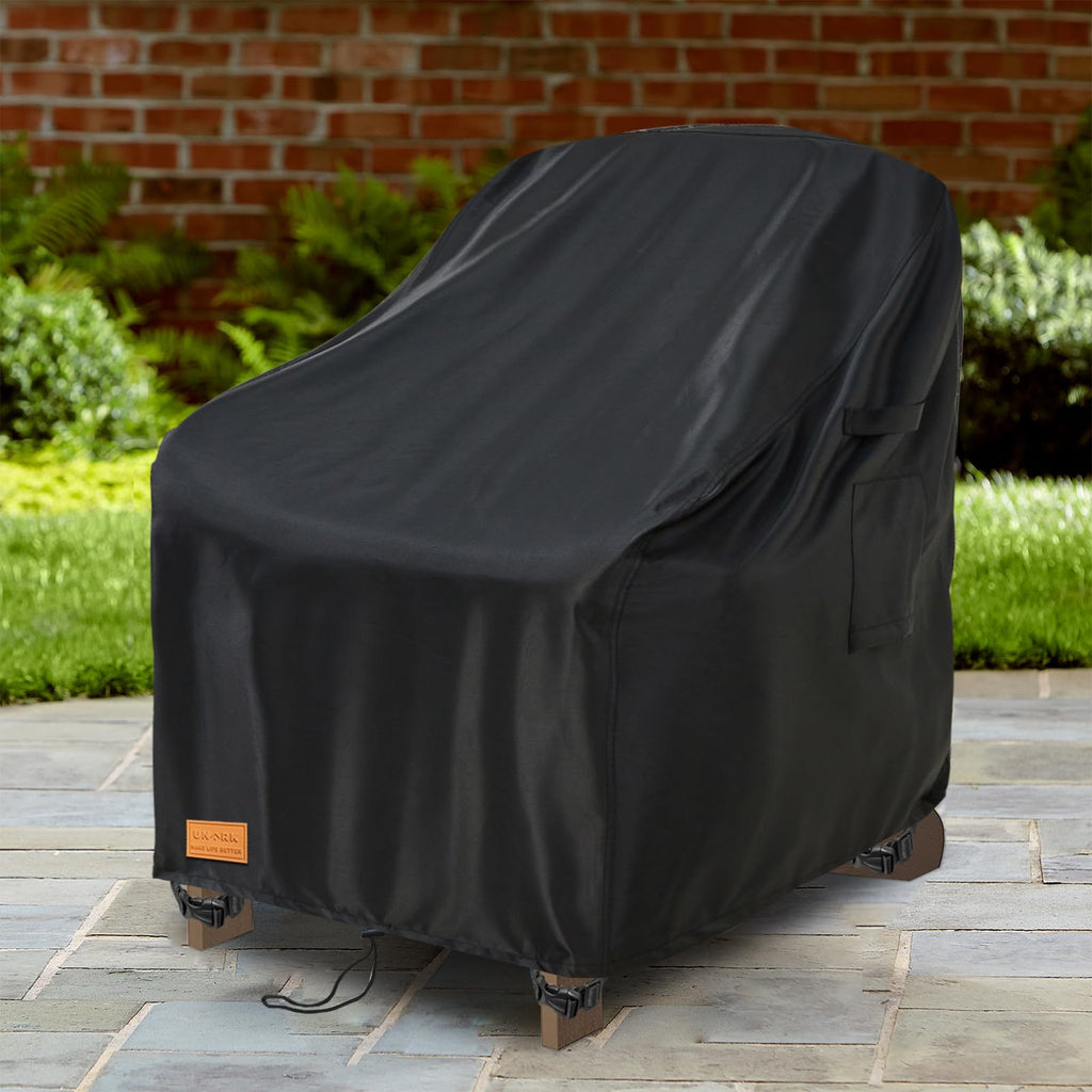 Outdoor Adirondack Chair Cover 2 Pack, Heavy Duty Patio Covers Waterproof, Outdoor Furniture Covers Waterproof, Swivel