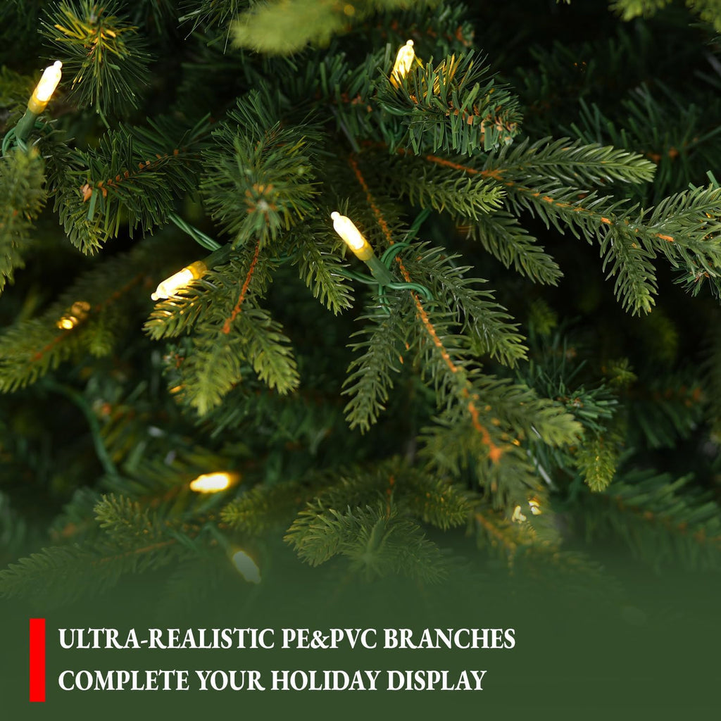 Prelit Premium Christmas Tree with 600 Warm White LEDs