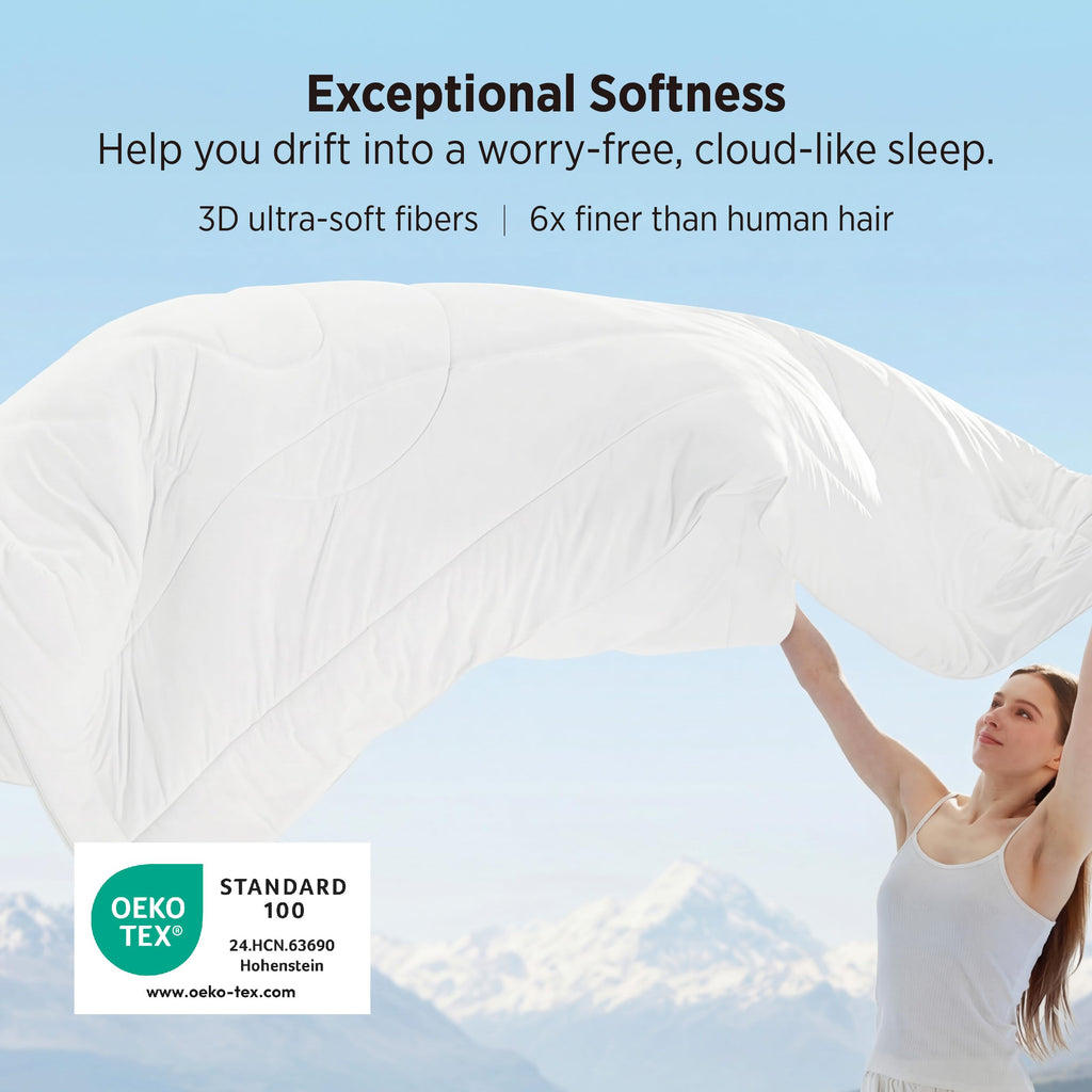Cooling Comforter Blankets for Hot Sleepers, All Season, Queen