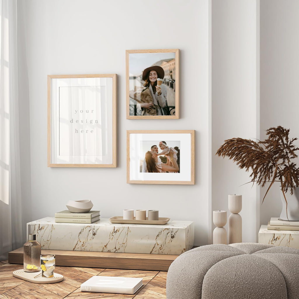 11x14 Solid Oak Wood Picture Frame, Natural Oak, 1 Pack