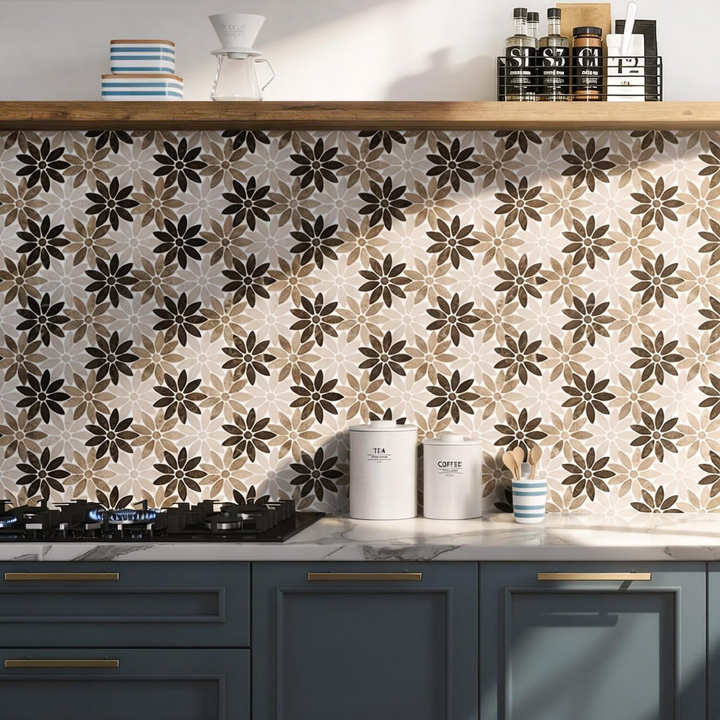 Waterproof Bathroom Floor Tiles and Wall Tile, Natural Marble Stone Backsplash, Kitchen and Bathroom Backsplash