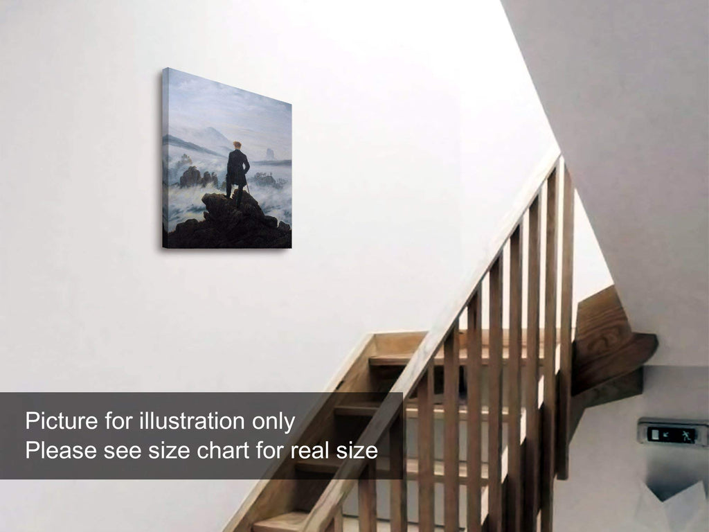 ART - Wanderer above the Sea of Fog, World's Most Famous Paintings Series, Canvas Wall Art Home Decor, Gallery