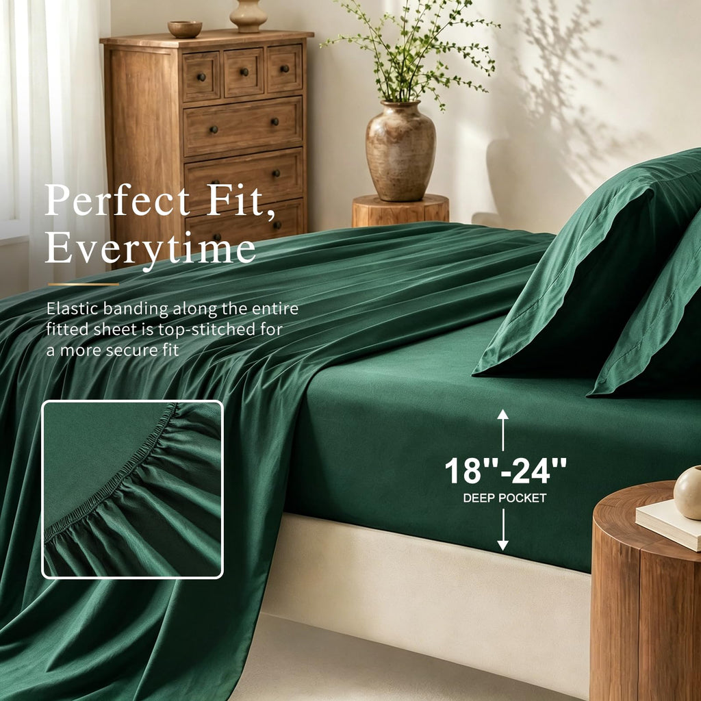 Egyptian Cotton Sheets California King, 16" Deep Pocket