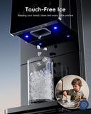 Nugget Ice Makers Dispenser 40 lbs Per Day Pebble Sonic Ice Machine Countertop, Touch-Free Ice, Self-Cleaning