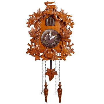 Large Handcrafted Wood Cuckoo Clock