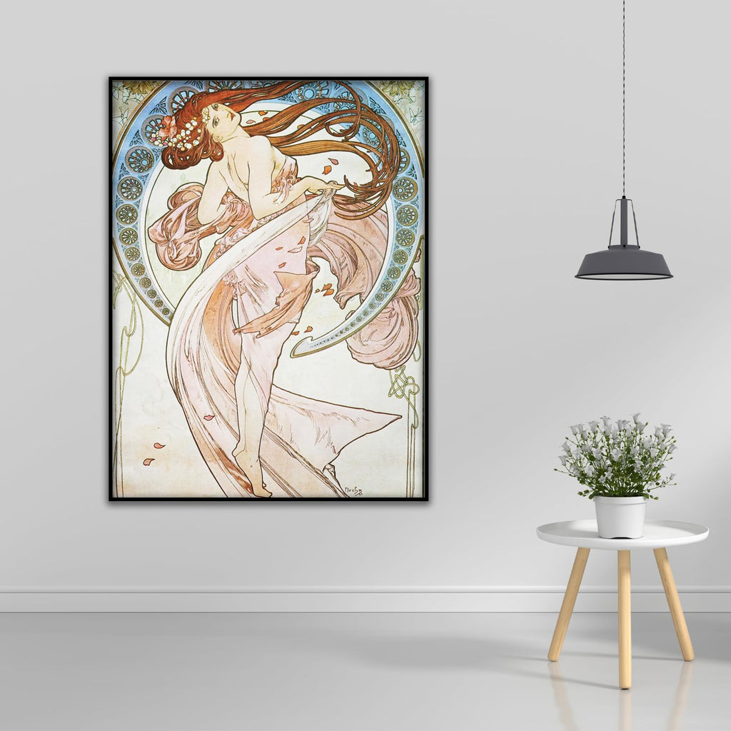 Alphonse Mucha Art Prints - Dance Dancer Poster - Abstract Canvas Wall Art - Vintage French Nouveau Advertisement