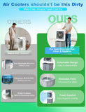 Portable Air Conditioners,Swamp Cooler Evaporative Air Cooler 2026 Upgraded Windowless with 10GAL Detachable Tank