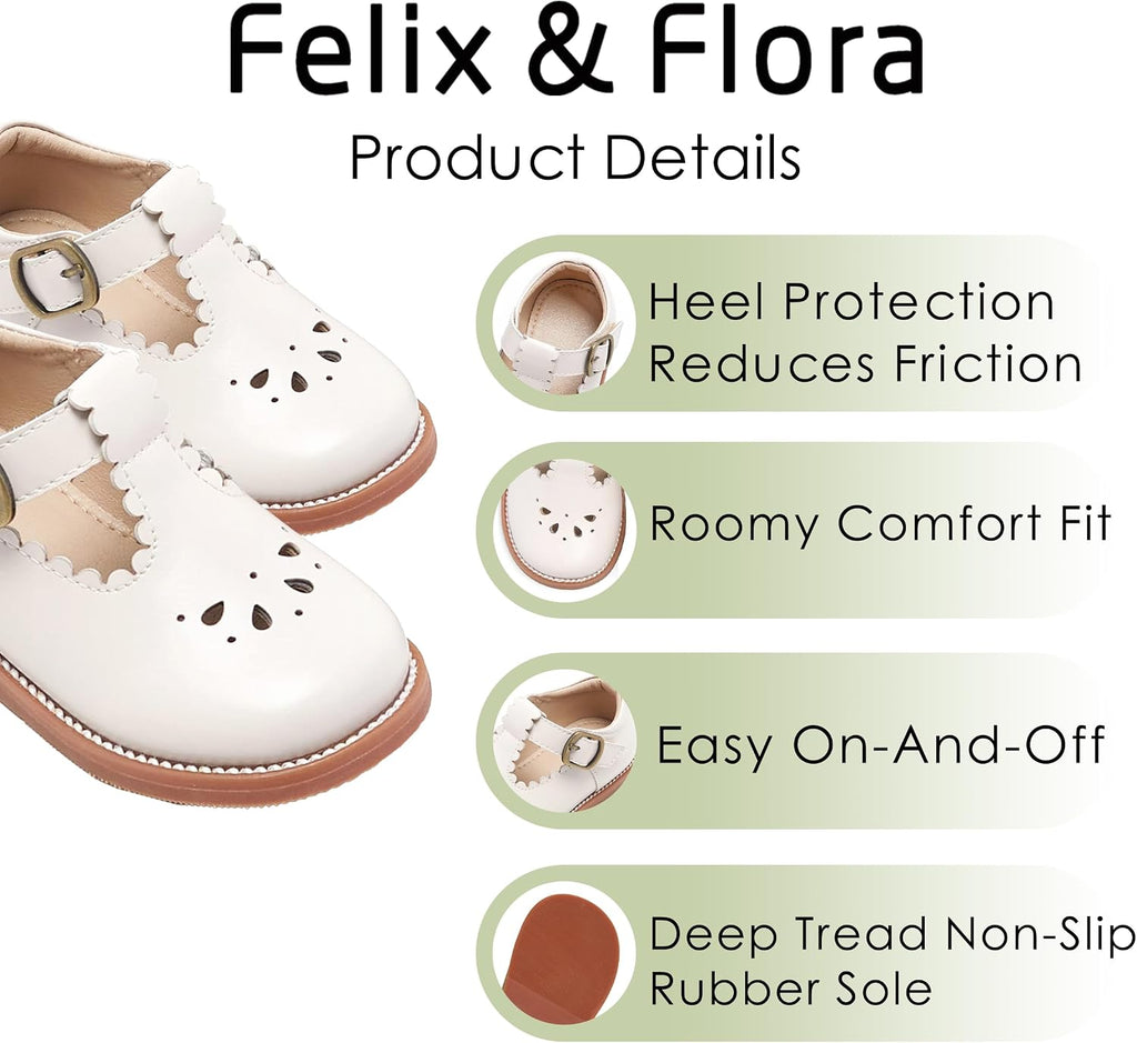 Toddler Little Girl Mary Jane Dress Shoes - Ballet Flats for Girl Party School Shoes