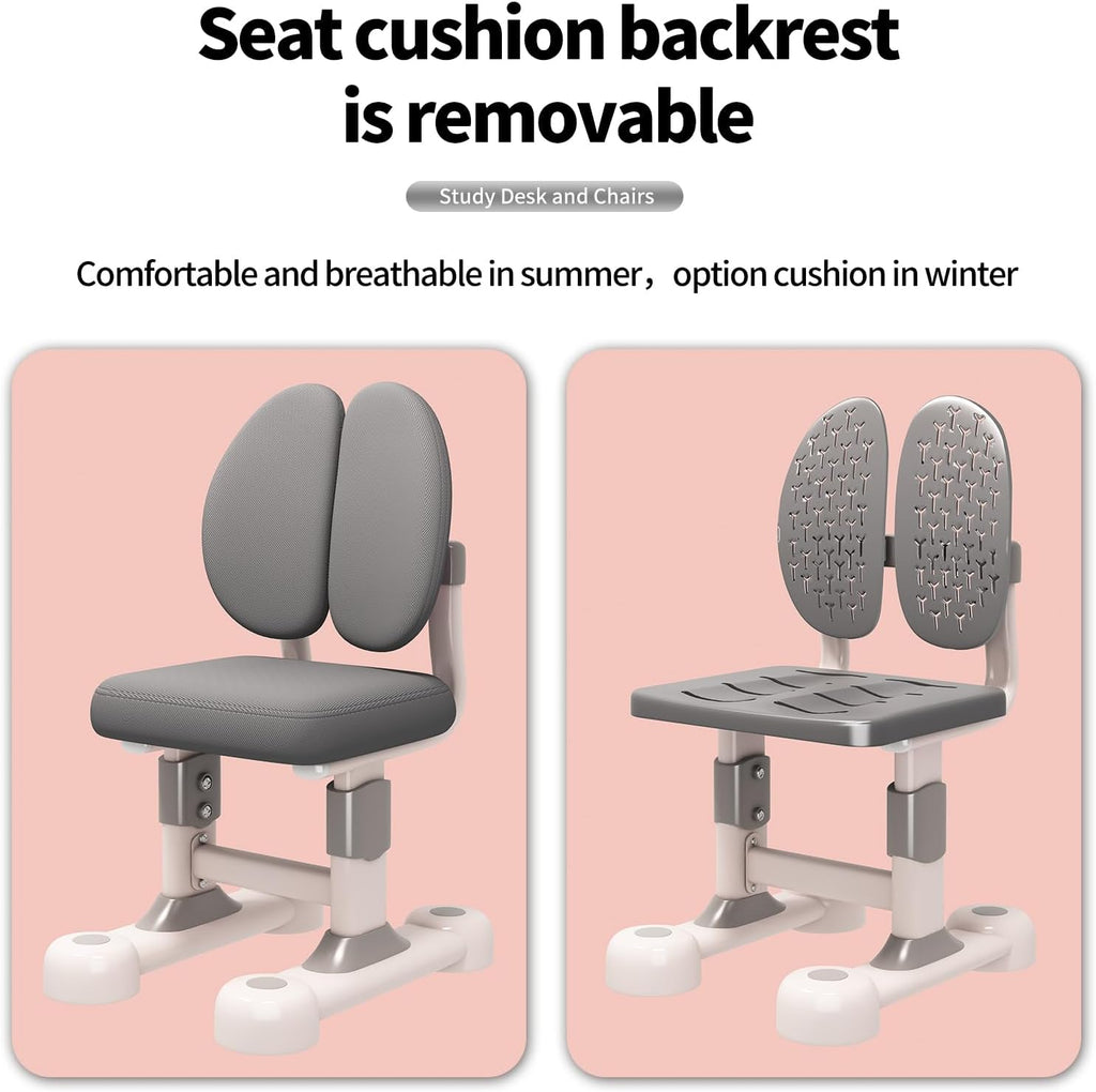 Kids Functional Desk and Chair Set for Boys & Girls